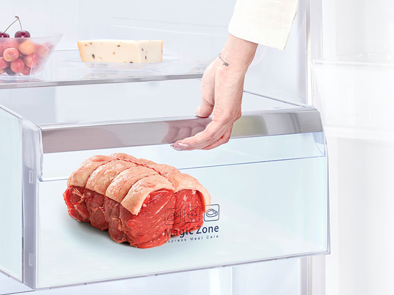 محفظه حرفه‌ای نگهداری گوشت و مواد پروتئینی در دمای ثابت ۴ درجه