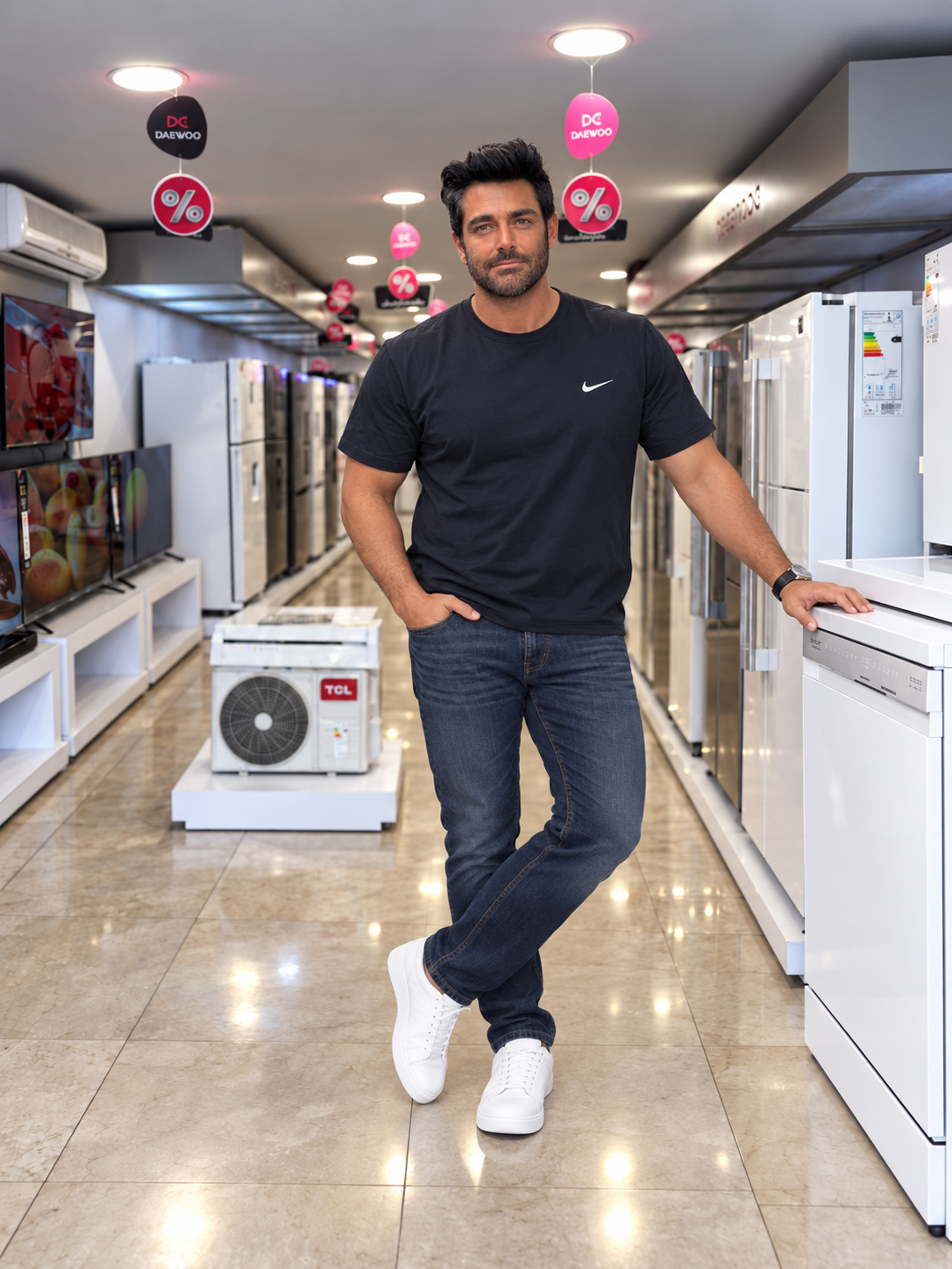 بازدید محمدرضا گلزار عزیز از ظرفشویی هوشمند دوو مدل DW-15240W سفید 15نفره سری Hana